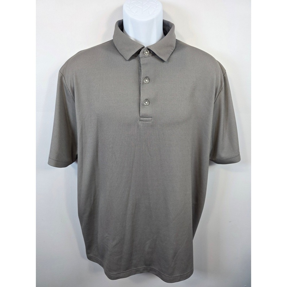 Callaway Opti-Dri Mens Golf Polo Shirt Gray Short Sleeve Size Large / B187 - Picture 2 of 7